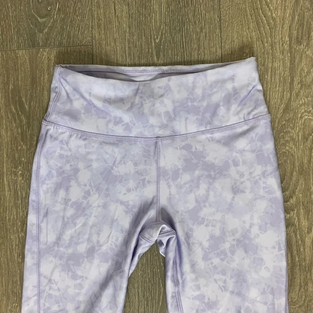 Joe Fresh Women's Active Bike Shorts Tie Dye High Rise Waist Purple Size XS - Picture 3 of 10
